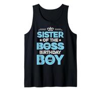 Traje de Fiesta de cumpleaños de Sister of The Boss Like A Boss Sister Camiseta sin Mangas