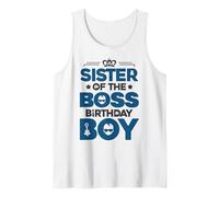 Traje de Fiesta de cumpleaños de Sister of The Boss Like A Boss Sister Camiseta sin Mangas