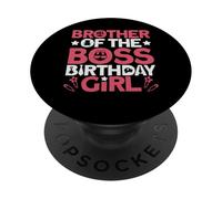 Traje de Fiesta de cumpleaños del Hermano del Jefe como un Hermano Jefe PopSockets PopGrip Adhesivo