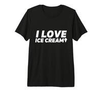 Traje de Fiesta de Helado I Love para Helado de Vainilla Camiseta Premium