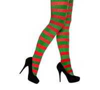 Traje De Fiesta Festivo A Rayas Rojo Y Verde Para Mujer Adulta De Navidad
