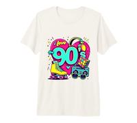 Traje de Fiesta Vintage de los años 90 para Hombres y Mujeres de los años Ochenta I Love The 90s Camiseta Premium
