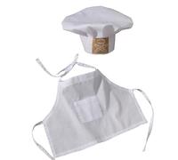 Traje de fotografía de cocina recién nacido suave de poliéster para hacer imágenes delantal y para sesiones de fotos de bebés y reuniones familiares, recién nacidos equipo de fotografía de cocina
