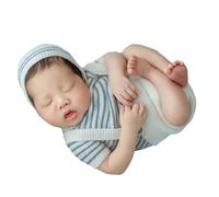 Traje De Fotografía De Recién Nacidos Tela Suave Para 0-4 Meses Bolas Tejido Bebé Manta Fondo Para Las Sesiones Fotos Del Primer Mes Baby Shower Outfit