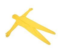 Traje de Fotografía, Traje de Cuerpo Completo Elástico Amarillo Cremallera Trasera Reutilizable para Efectos Especiales de Video (160cm)