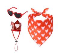 Traje de ganso para el día de San Valentín, pañuelo para la cabeza, accesorio de estatua de gafas en forma de corazón, traje de ganso para porche de San Valentín, para amigos al aire libre, familia