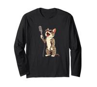 Traje de Gato con micrófono para Noche de Karaoke Manga Larga
