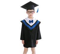Traje de graduación para niños Conjunto con Borla y Faja 2025 Cape jardín Infantes Preescolar/guardería Sombrero a Juego en Edad Preescolar
