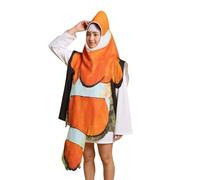 Traje de Halloween de Pescado | Traje de Cosplay de - Traje Sin Mangas Para Vacaciones Actuación Teatral Reunión Familiar Celebración Carnaval