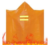 Traje De Incendio: Capa Con Capucha Ignífuga De 1.2 M, Ropa Ligera Con Escudo Térmico, Ropa De Seguridad De Emergencia | Desgaste De Protección Resistente Al Llama Para La Mesita De Noche D