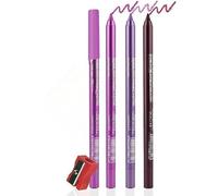 Traje de lápiz de delineador flash de gel de color, 3 bolígrafos de delineador de ojos, bolígrafo de delineador de ojos impermeable, sombra de ojos, ceja, lápiz de ojos (05#+13#+18#)