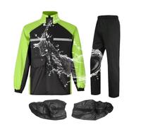 Traje de lluvia para motocicleta para hombre, trajes de motocicleta para hombre, transpirable, reflectante, ligero, poncho para construcción, trabajo, ciclismo, caza, golf, senderismo, , Negro
