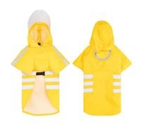 Traje de lluvia reflectante transpirable para perro, fácil de llevar, chaqueta de lluvia de 2 patas para días lluviosos pequeños a grandes, actividades al aire libre, impermeable de dos patas