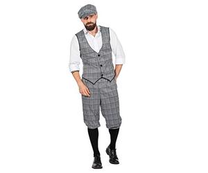 Traje de los años 20 Peaky Blinders Glencheck para hombre, talla 60