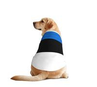 Traje de manga para perro, diseño de bandera de Estonia, ropa divertida para mascotas, lavable a máquina, chaleco para perros medianos y grandes