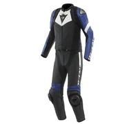 Traje de moto Cuero Hombre Dainese AVRO 4 2 piezas Black/White/Blue