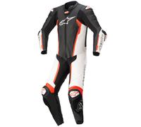 Traje de motocicleta Alpinestars Missile V2 negro blanco rojo Flo