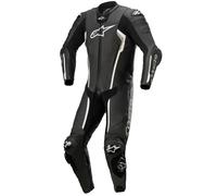 Traje de motocicleta de cuero Alpinestars Missile V2 negro blanco