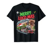 Traje de Navidad de Tren de Vapor Ideal para Hombres Camiseta