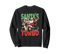 Traje de Navidad Divertido de Santa Claus Turbo Sleigh Sudadera