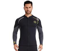 Traje de Neopreno de 3 mm con Cremallera - Chaqueta de Buceo de Manga Larga para Hombre, para natación, Buceo con Tubo, Submarinismo y Surf