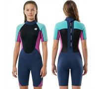 Traje de Neopreno Niños Shorty Wetsuit Boys Girls 2.5 mm Traje de baño térmico de una Pieza de Neopreno para Surf Kayaking Esnórquel Scuba Diving Traje de baño para niños pequeños