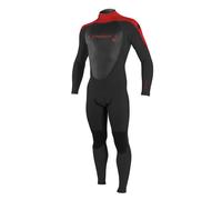 Traje de neopreno O'Neill Youth Epic 3/2 mm con cremallera trasera completa, color Midnight Oil/Midnight Oil/Red 16