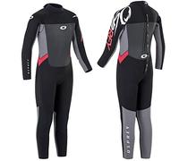 Traje de Neopreno para niños Osprey, 5/4 mm, Color Negro/Rojo, para Invierno, Niños, Color Negro/Rojo, tamaño Grande, Corto