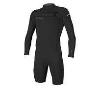 Traje de Neopreno Shorty Chest Zip Manga Larga para Chest Zip O';Neill Hammer 2mm - Negro - Easy Stretch Breathable - Doble Cuello Super Sellado