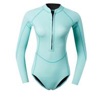 Traje de Neopreno una Pieza for Mujer, protección Manga Larga | Traje de neopreno una pieza, traje de surf protección manga larga, traje de baño de Bikini for nadar y bucear