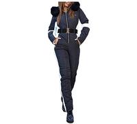 Traje de nieve para mujer, mono de esquí de una pieza, impermeable, resistente al viento, invierno, cálido, mono de esquí de una pieza, traje de esquí para senderismo, escalada, snowboard aislado para