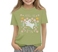 Traje de niño 86 T camiseta con coloridos huevos y diseño floral suave camiseta para niñas cómoda y elegante bufanda Jack, AG., 10-11Years