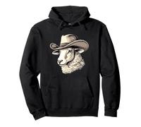 Traje de oveja salvaje oeste trayendo las risas para hombre y mujer Sudadera con Capucha