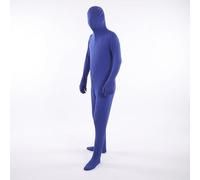 Traje de Pantalla Azul Chromakey Body Traje de Cuerpo Completo Diseño Dividido para Fotografía Película Video Efecto de Foto, Apto para 160 Cm a 180 Cm de (160cm)