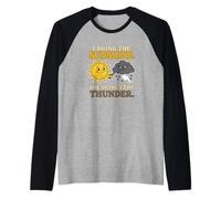 Traje de Pareja I Bring The Sunshine She Brings The Thunder Camiseta Manga Raglan