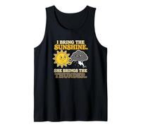 Traje de Pareja I Bring The Sunshine She Brings The Thunder Camiseta sin Mangas