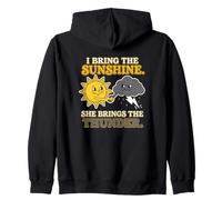 Traje de Pareja I Bring The Sunshine She Brings The Thunder Sudadera con Capucha