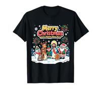 Traje de Pareja Santa Feliz Navidad Feliz año Nuevo Wichtel Elfe Camiseta