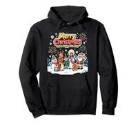 Traje de Pareja Santa Feliz Navidad Feliz año Nuevo Wichtel Elfe Sudadera con Capucha