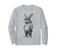 Traje de Pascua Cool Bunny - Conejo de moda con gafas de sol Manga Larga