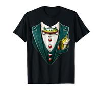 Traje de Pescador gráfico Divertido de Esmoquin de Pesca Camiseta