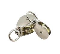 Traje de polea de acero inoxidable. 1 pieza 36/52/75 mm móvil/fijo simple/doble.(Fixed Double 75mm)