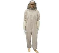 Traje de protección apícola - Equipo de protección integral con manoplas, traje unisex para apicultura | Ropa de trabajo transpirable para jardines, apiarios, bosques y selva. Traje de seguridad para