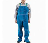 Traje de protección contra el sudor, piel de vacuno, resistente al calor, resistente a las llamas