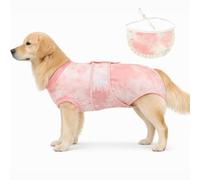 Traje de recuperación de cirugía para perros, alternativa de collar electrónico y cono, mameluco quirúrgico para perros, hembras y machos después de esterilizar, trajes de cuerpo suave para después de
