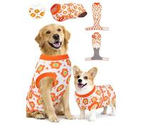 Traje de recuperación de cirugía para perros, alternativa de collar electrónico y cono, mameluco quirúrgico para perros, hembras y machos después de esterilizar, trajes de cuerpo suave para después de