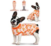 Traje de recuperación de cirugía para perros, collar electrónico y cono, mameluco quirúrgico para perros, gatos, hembras y machos después de esterilizar, trajes de cuerpo suave después de