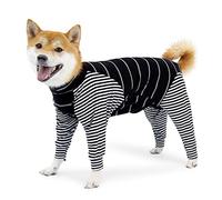 Traje de recuperación de cirugía para perros, mameluco con piernas, manga larga, transpirable, posoperatoria, pijama antilamidas, herida abdominal, alternativa al cono de perro para mascotas (2XL,