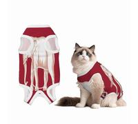 Traje de recuperación de la bandera de la soberanía siamesa para perros y gatos después de la cirugía, camisa de recuperación de mascotas, mamelucos para perros, traje de recuperación de cirugía para