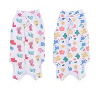 Traje de recuperación para gatos, paquete de 2 unidades, traje transpirable de recuperación de cirugía para gatos, protección postoperatoria, esterilización, condiciones de la piel, alternativa al